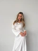 Женское шелковое платье MAXI / Белый 46-48 / BASED 0135811 - изображение 8