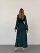 Женское шелковое платье MAXI / Зеленый 46-48 / BASED 0135812 - изображение 3