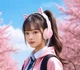 Беспроводные накладные блютуз наушники XO BE38 Cats Ear Colourful Lights с кошачьими ушками розовые - изображение 5