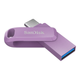 Флеш пам'ять USB SanDisk Ultra Dual Drive GO 256GB USB Type-C Lavender (SDDDC3-256G-G46L) - зображення 3