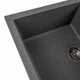 Серая гранитная мойка с сушкой для кухни Platinum 7950 Selena 785x495x200 матовая - изображение 5