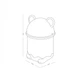 Ведро для мусора детское с крышкой MVM BIN-07 7L WHITE - изображение 4
