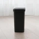 Відро для сміття з кришкою MVM BIN-04 10L ANTHRACITE - зображення 1