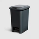 Мусорное ведро с крышкой и педалью MVM BIN-01 45L ANTHRACITE - изображение 1
