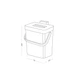 Ведро для мусора с крышкой MVM BIN-11 3L WHITE/ANTHRACITE - изображение 4
