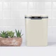 Мусорное ведро настольное с крышкой MVM BIN-06 2L BEIGE - изображение 1