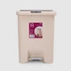 Відро для сміття з кришкою та педаллю MVM BIN-03 18L BEIGE - зображення 5