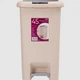Мусорное ведро с крышкой и педалью MVM BIN-01 45L BEIGE - изображение 1