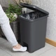 Мусорное ведро с крышкой и педалью MVM BIN-01 30L ANTHRACITE - изображение 3