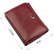 Женский компактный бумажник на кнопке из натуральной кожи ST Leather темно-красный (bg188fash85) - изображение 3