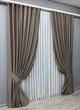 Комплект готовых штор VR-Textil Бархат № 1655ш Какао 150х290 см 2 шт (33-0491) - изображение 3