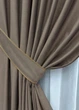 Комплект готовых штор VR-Textil Бархат № 1655ш Какао 150х290 см 2 шт (33-0491) - изображение 5