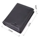 Вертикальный кошелек для стильных мужчин из натуральной кожи ST Leather 22464 Черный - изображение 10