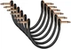 Набір інструментальних патч-кабелів Donner Music Professional Guitar Effect Pedal Cable 6 inch 6-Pack EC889X6 - зображення 1