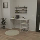 Стол письменный Tobi Sho VARN компьютерный с металлическими опорами, 1180х540х750 Дуб Крафт Белый/Белый - изображение 2