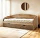 Кровать односпальная Tobi Sho COMFORT с ящиками для детской комнаты, 800х1900 мм Дуб сонома/Дуб трюфель - изображение 3