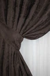 Комплект готовых штор VR-Textil Жаккард Sultan XO № 1122ш Венге 100х270 см 2 шт (31-519) - изображение 4