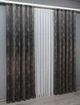 Комплект готовых штор VR-Textil Мрамор Al-9 № 1637ш Графитовый с серым 150х290 см 2 шт (33-0480) - изображение 4
