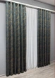 Комплект готовых штор VR-Textil Жаккард Fantasy № 1634ш Синий с золотистым 100х290 см 2 шт (31-999) - изображение 4