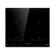 Индукционная варочная панель Midea KI600IX с 2 конфорками и FlexZone черная 7.2кВт - изображение 1