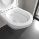 Унитаз подвесной безободковый белый VILLEROY&BOCH Architectura с сиденьем с микролифтом 4694CL01 - изображение 5
