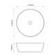 Раковина чаша в ванную Mixxus Premium ELLIPSE-0101 415х415х135 мм MP6531 - изображение 2