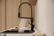 Cмеситель для кухни однорычажный с гибким изливом HANSGROHE Talis M54 черный латунь 72861670 - изображение 2