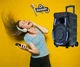 Акустическая колонка-чемодан на колесиках с микрофоном ZXX-7373 400Вт 53х35х28см Черный - изображение 5