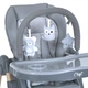 Детский стульчик для кормления с столиком и матрасом El Camino CRAFT ME 1115-W Gray Серый - изображение 9