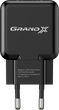 Мережевий зарядний пристрій Grand-X 1 USB 2.1 A Black (CH-03B) - изображение 2
