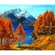 Картина по номерам 40х50 см DIY (без коробки) Высокогорная осень (Y5568_O) - изображение 1