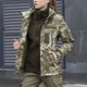 Куртка Жіноча SoftShell з Velcro панелями + Подарунок Шеврон Прапор України піксель розмір M - зображення 2