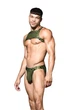 Чоловіча сексуальна портупея (збруя) Andrew Christian 76-0060 one size колір оливковий - зображення 2