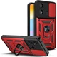 Протиударний броньований чохол із захистом камери для Xiaomi Redmi 12c Armor Case Keysion red - изображение 8