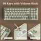 Ігрова клавіатура AJAZZ AK992 RETRO PRO / Механічна / Type-C / Red Axis Switch / Ice blue - изображение 7