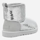 Женские угги низкие с мехом UGG Classic Mini Mirror Ball 1151291 37 (6US) 23.5 см Серебристые (196565783486) - изображение 3