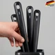 Ложка для сервировки с прорезями Kela Apart 34 см Черная (12633k) - изображение 4