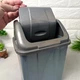Большое серое мусорное ведро с поворотной крышкой 18 л Craft - изображение 5