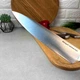 Кухонний ніж 20 см із коричневою ручкою Soft-touch RINGEL Exzellent - зображення 6
