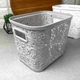 Високий сірий кошик з кришкою 3.5л Харків Ажур - зображення 12