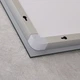 Дзеркало Mixxus WARM MR02-100x80 з LED Touch, Anti-fog, димером, регулюванням яскравості, годинником (MI6935) - зображення 7