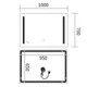 Дзеркало Mixxus Premium LINES MR18-100x70-REVERSE (LED Touch, Anti-fog, димер) (MP6627) - зображення 11