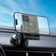 Автомобільний тримач для телефону Hoco HW20 з бездротовою зарядкою 15W для кріплення на панель Black - зображення 8