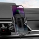 Автомобильный держатель Hoco HW2 с беспроводной зарядкой 15W Max Wise Wireless Fast Charging Car Holder Black - изображение 2