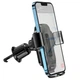 Автомобильный держатель Hoco HW2 с беспроводной зарядкой 15W Max Wise Wireless Fast Charging Car Holder Black - изображение 6