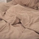 Постельное белье полуторное Viluta Сатин Wash-50-1-5 143х210 см какао - изображение 6