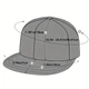 Кепка снепбек (Snapback) Нью Йорк NY Графитовый 56-61р (9011) - изображение 3