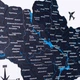 Міднайт Одношарова (2Д) мапа України 100х66 см Enjoy The Wood (LPC20M0UAMD00000) - зображення 3