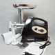 Электромясорубка с насадками для сока и домашних колбасок Rainberg, Бытовая шнековая мясорубка с реверсом RB-675 Black - изображение 7