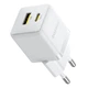 Мережевий зарядний пристрій Baseus Palm Fast Charger C+U 30W EU Moon White (P1011160A213-00) - зображення 6